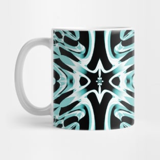 Mint Green Contemporary Scrollwork Wrought Iron Mug